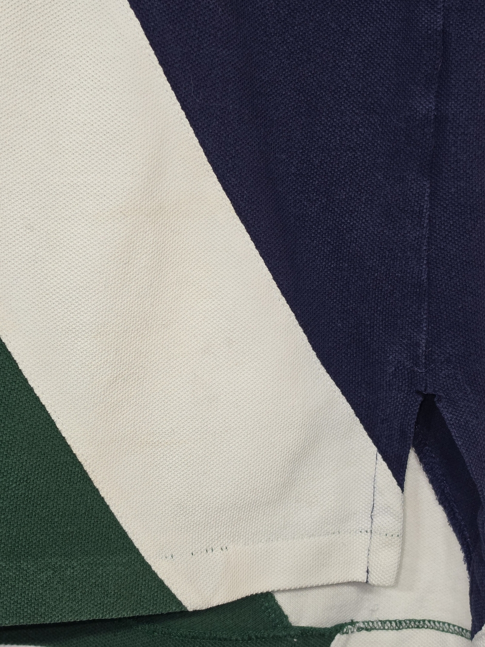 Polo Ralph Lauren Wimbledon Custom Fit Navy Green White Colorblock Polo Shirt - Picture 16 of 16